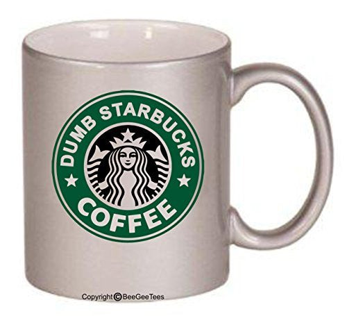 Nathan for You Dumb Starbucks Coffee Mug or Tea Cup Travel Mug by BeeGeeTees White Ceramic / 15 oz Ceramic