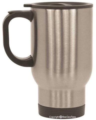 Customizable Travel Mug 14 oz Stainless Steel - Silver