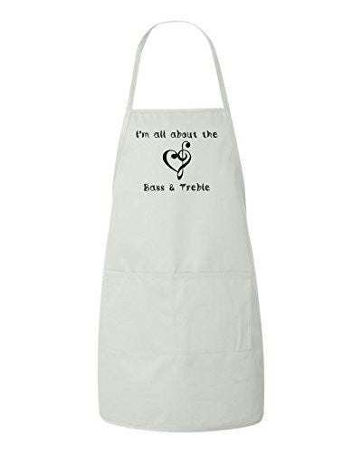 I'm All About The Bass & Treble Apron by BeeGeeTees®