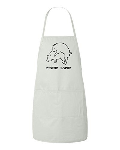 Makin' Bacon Valentines Day Gift Apron by BeeGeeTees