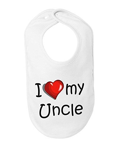 BeeGeeTees I Love My Uncle Cute Baby Bib