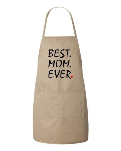 Best Mom Ever  Mothers Day Gift Apron by BeeGeeTees