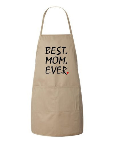 Best Mom Ever  Mothers Day Gift Apron by BeeGeeTees