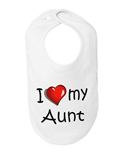 I Love My Aunt Cute Baby Bib by BeeGeeTees®