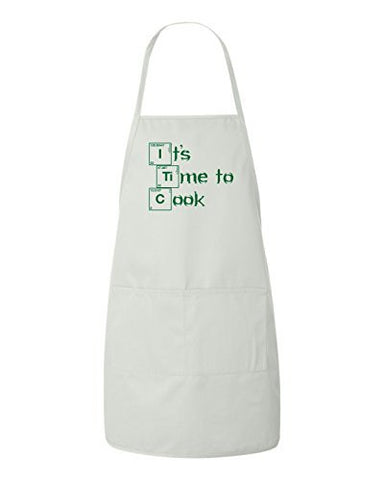 It's Time To Cook Breaking Bad Funny BBQ Apron by BeeGeeTees