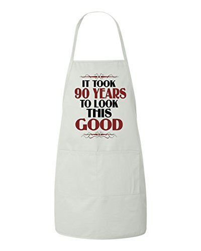 It Took 90 Years To Look This Good Birthday Apron by BeeGeeTees