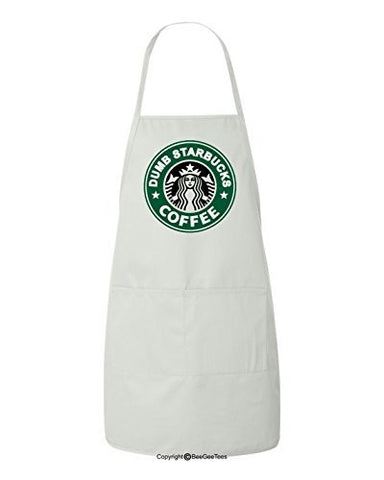 Nathan For You Dumb Starbucks Coffee Funny BBQ Kitchen Apron by BeeGeeTees