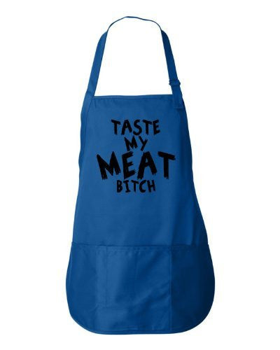 Taste My Meat - Funny BBQ Apron by BeeGeeTees 07227