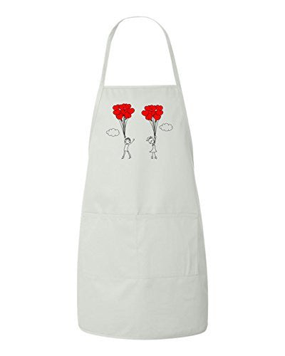 Up Up And Away In Love Valentines Day Gift Apron by BeeGeeTees