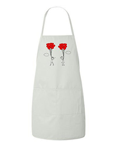 Up Up And Away In Love Valentines Day Gift Apron by BeeGeeTees