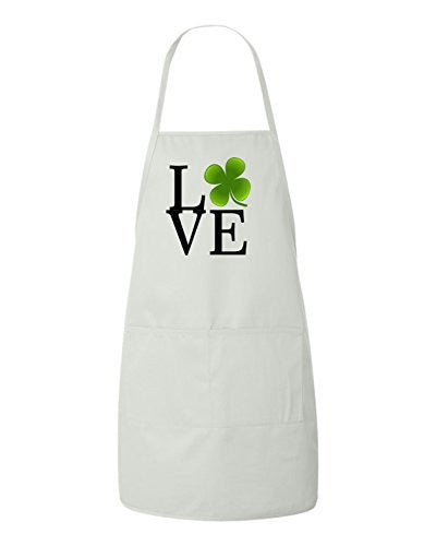 Love Clover St Patrick's Day Irish Leprechaun Apron by BeeGeeTees®