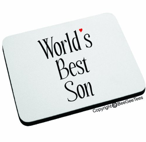 WORLD'S BEST SON Mouse Pad by BeeGeeTees