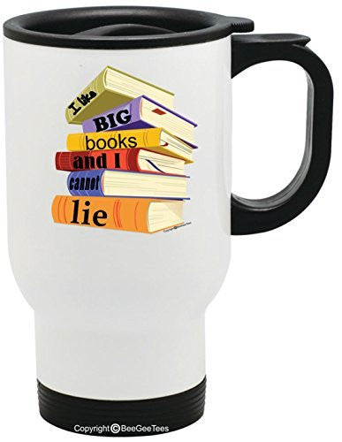 I Like Big Books and I Cannot Lie Coffee or Tea Cup 11 or 15 oz Gift Mug by BeeGeeTees®