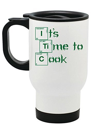 It's Time To Cook Breaking Bad Travel Mug 14 oz Stainless Steel by BeeGeeTees®