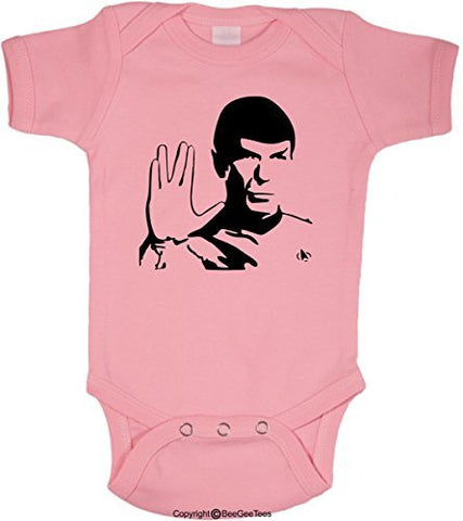 Spock Live Long And Prosper Leonard Nimoy Soft One Piece Bodysuit by BeeGeeTees®