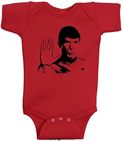 Spock Live Long And Prosper Leonard Nimoy Soft One Piece Bodysuit by BeeGeeTees®