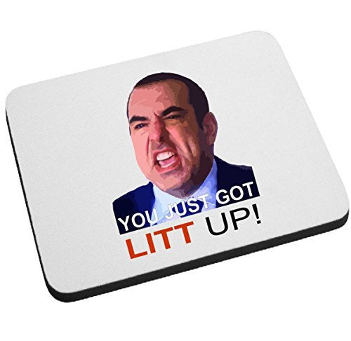 You Just Got Litt Up By Louis Litt Mouse Pad by BeeGeeTees 05129