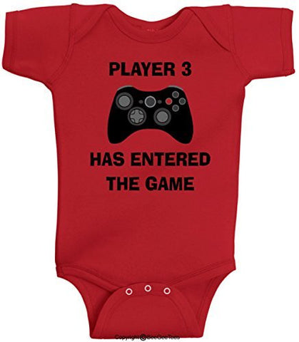 Player 3 Has Entered The Game Funny Baby One Piece by BeeGeeTees (Boys and Girls)