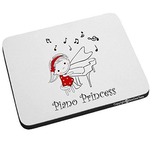 Piano Princess Funny Music Mouse Pad by BeeGeeTees®