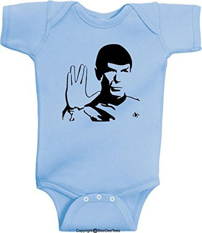 Spock Live Long And Prosper Leonard Nimoy Soft One Piece Bodysuit by BeeGeeTees®