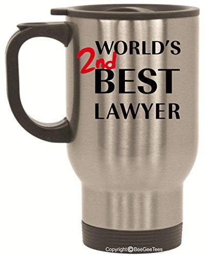 World's 2nd Best Lawyer Better Call Saul Goodman Breaking Bad Travel Mug 14 oz Stainless Steel by BeeGeeTees®