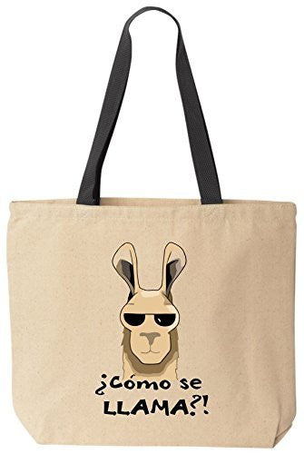 Como Se Llama Funny Cotton Canvas Tote Bag Reusable by BeeGeeTees