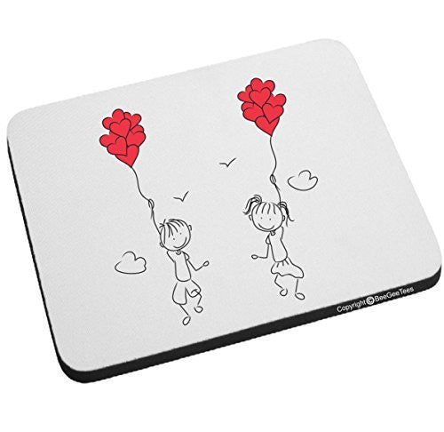 Let's Fly Away Together In Love Mouse Pad - Valentines Day Gift by BeeGeeTees®