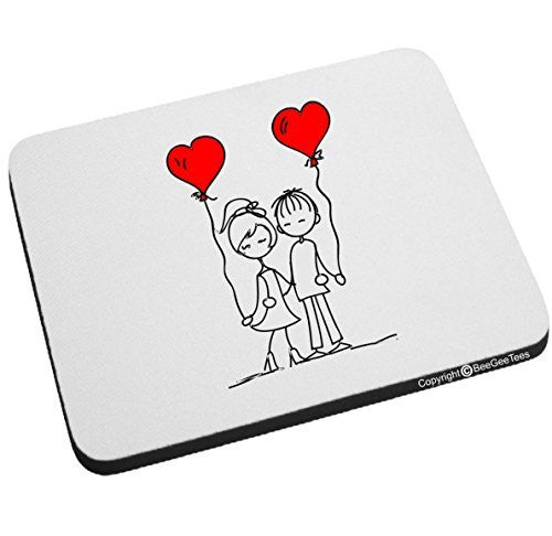 Friends In Love Mouse Pad Valentines Day Birthday Gift by BeeGeeTees