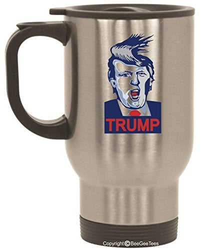 Donald Trump Funny 14 Oz Travel Mug by BeeGeeTees®