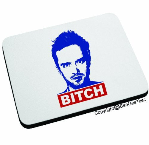 Bitch - Jesse - Breaking Bad Mouse Pad. Funny Office Gift by BeeGeeTees 04704