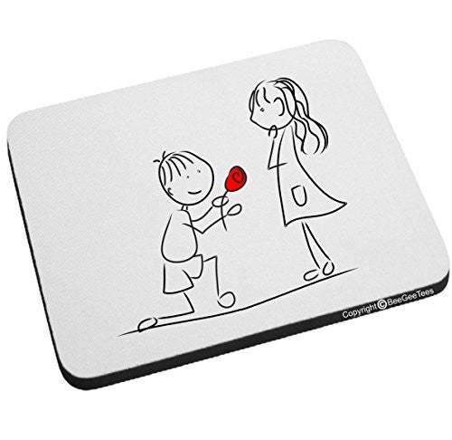 "Marry Me?" Mouse Pad - Happy Valentines Day Gift by BeeGeeTees®