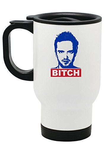 BITCH Breaking Bad Stainless Steel Travel Mug by BeeGeeTees® (14 oz)