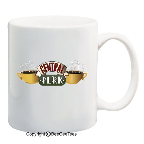 Central Perk - Coffee or Tea Mug - 11 or 15 oz Funny White Ceramic Cup - Friends by BeeGeeTees 02598