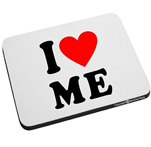 I Love Me Heart Mouse Pad Valentines Day Birthday Gift by BeeGeeTees