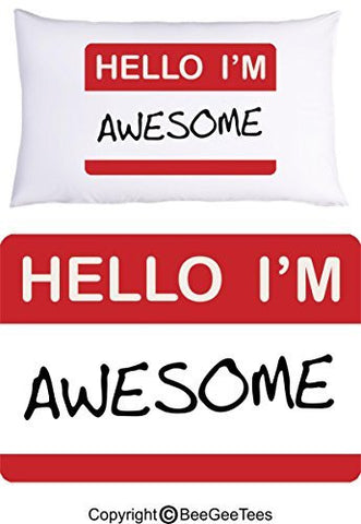 The AWESOME Pillowcase Collection by BeeGeeTees® (1 Queen Pillowcase)