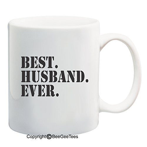 "Best Husband Ever" Coffee Mug Valentines Day Gift by BeeGeeTees®