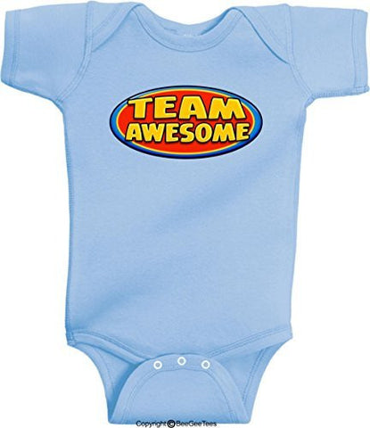 The Awesome Baby Series Funny One Piece Romper Bodysuit by BeeGeeTees® (Unisex-Baby)