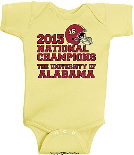 The University of Alabama 2015 National Champions One Piece by BeeGeeTees®