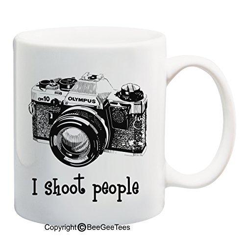 I shoot people - Photography Camera 11 or 15 oz Funny Mug by BeeGeeTees