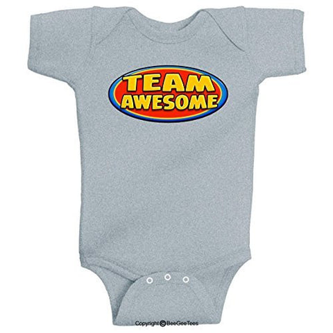 The Awesome Baby Series Funny One Piece Romper Bodysuit by BeeGeeTees® (Unisex-Baby)