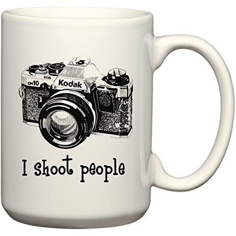 I shoot people - Photography Camera 11 or 15 oz Funny Mug by BeeGeeTees®