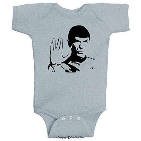 Spock Live Long And Prosper Leonard Nimoy Soft One Piece Bodysuit by BeeGeeTees®