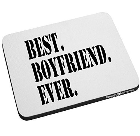 Best Boyfriend Ever Mouse Pad Valentines Day Birthday Gift by BeeGeeTees