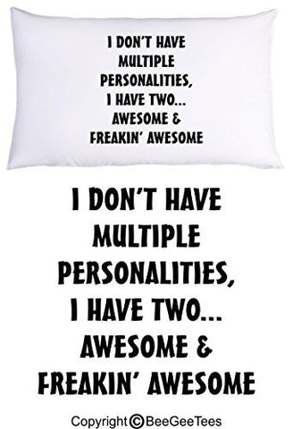 The AWESOME Pillowcase Collection by BeeGeeTees® (1 Queen Pillowcase)