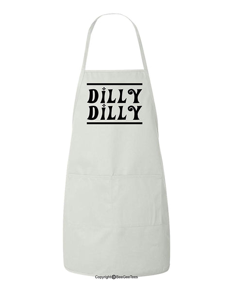 Dilly Dilly Bud Light Parody Game of Thrones Inspired Funny BBQ Apron by BeeGeeTees