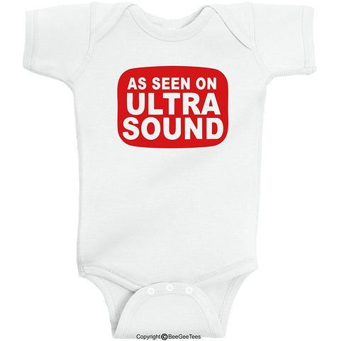 As Seen On Funny Baby Bodysuit Hipster Gift As Seen On by BeeGeeTees