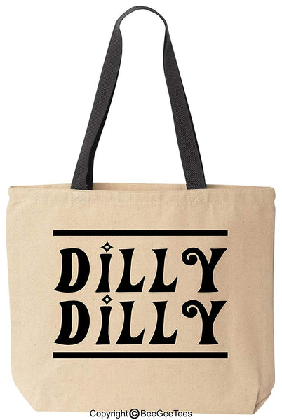 Dilly Dilly Bud Light Parody Game of Thrones Inspired Funny Canvas Tote Bag by BeeGeeTees