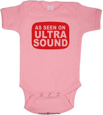 As Seen On Funny Baby Bodysuit Hipster Gift As Seen On by BeeGeeTees