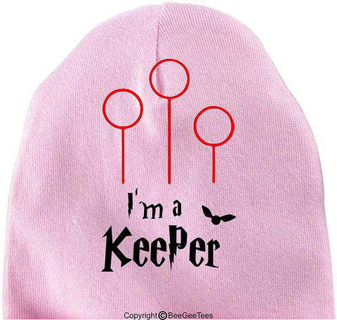 I'm A Keeper Funny Baby Cap Warm Soft Cotton Infant Hat BeeGeeTees