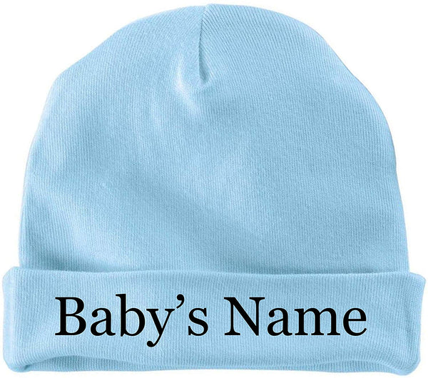 BeeGeeTees Personalized Keepsake Cap Custom Infant Hat For Baby With Baby Name Beanie by